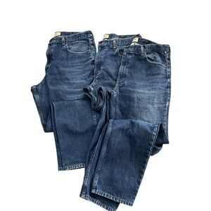 L.L. Bean Men's classic fit  Blue Jeans x3 pairs in GOod used condition